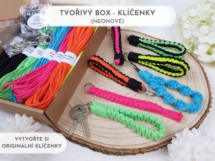 BOX KLÍČENKY NEON 1