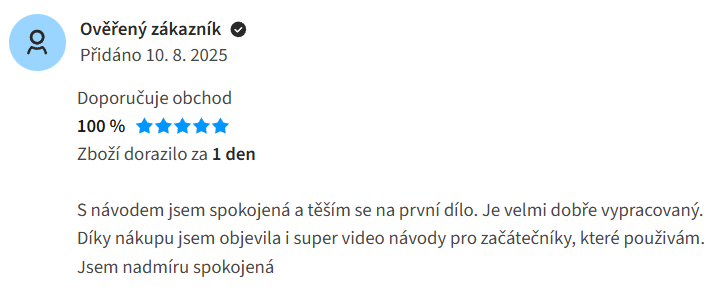 Recenze zákaznice 1