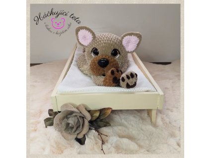 buldoček usínáček s rámečkem tmavý s logem 2