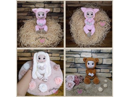 Tetíci Prasátko, Králíček, Medvídek