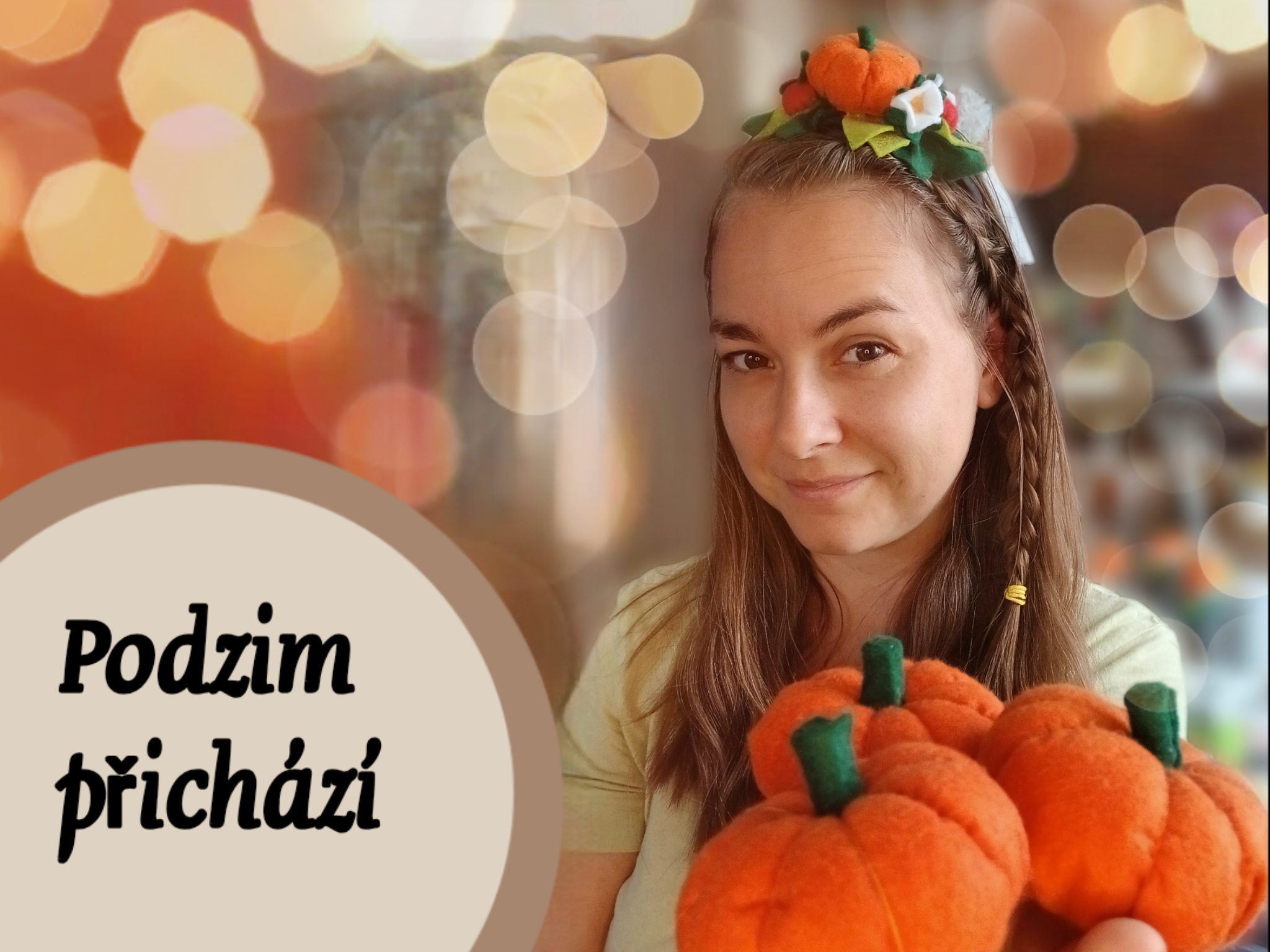 dýně ve vlasech