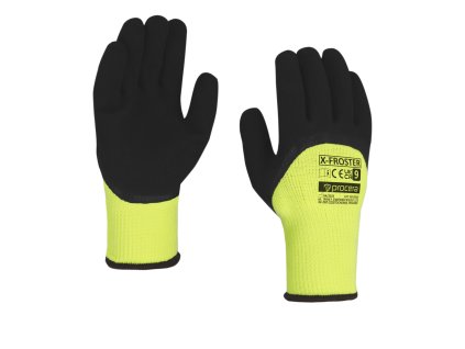 X-FROSTER IZOLOVANÉ RUKAVICE S PĚNOVÝM LATEXOVÝM POVRCHEM
