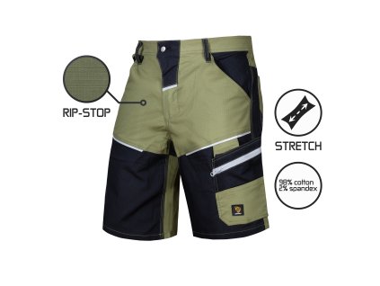 kraťasy LANDER SPANDEX SK ZELENÉ