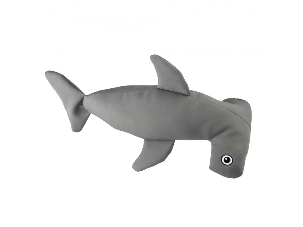 Zábavná hračka pre psov do vody z neoprénu s integrovaným pískatkom Nobby Floating XL Žralok 38,5cm