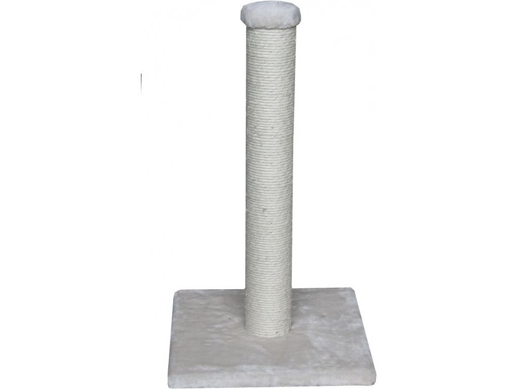 Jednoduchý škrabací stĺpik s plyšovou základňou Nobby Bari 64cm v krémovej farbe