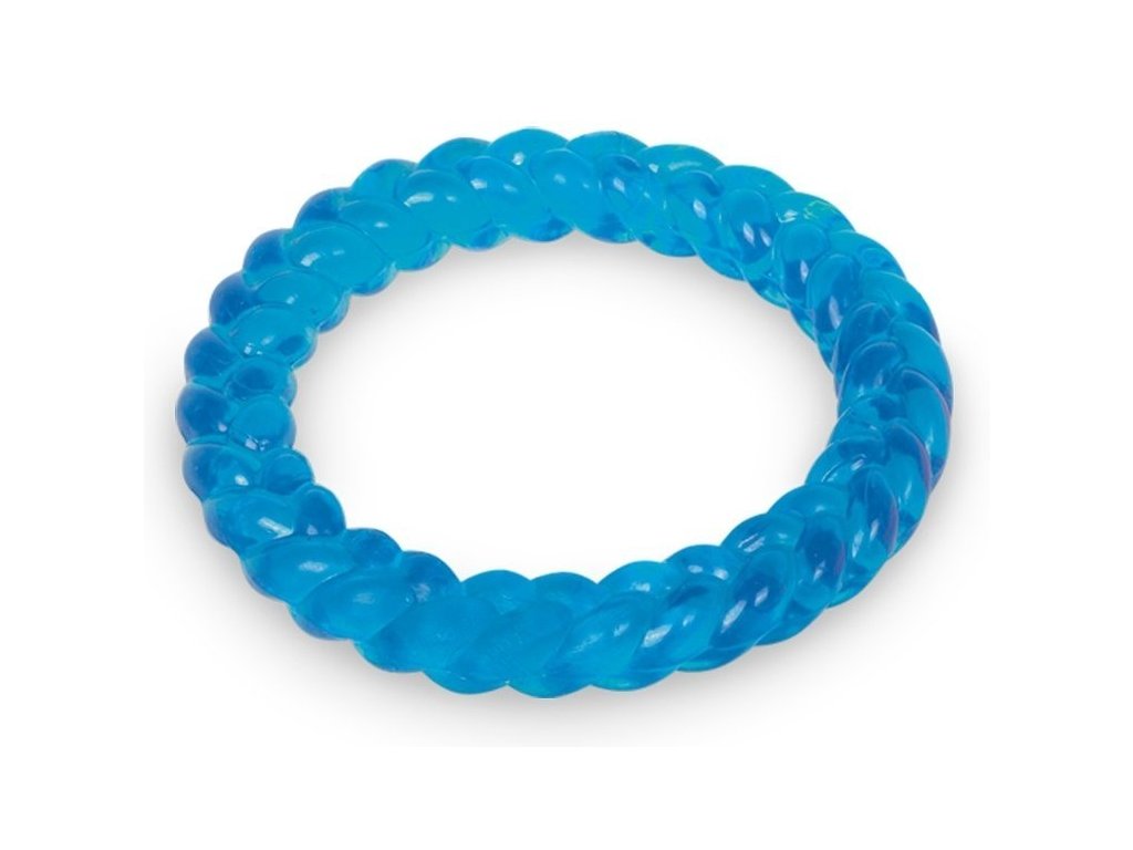 Plávajúca hračka pre psov z odolnej TRP gumy Nobby Kruh 14,5cm modrý