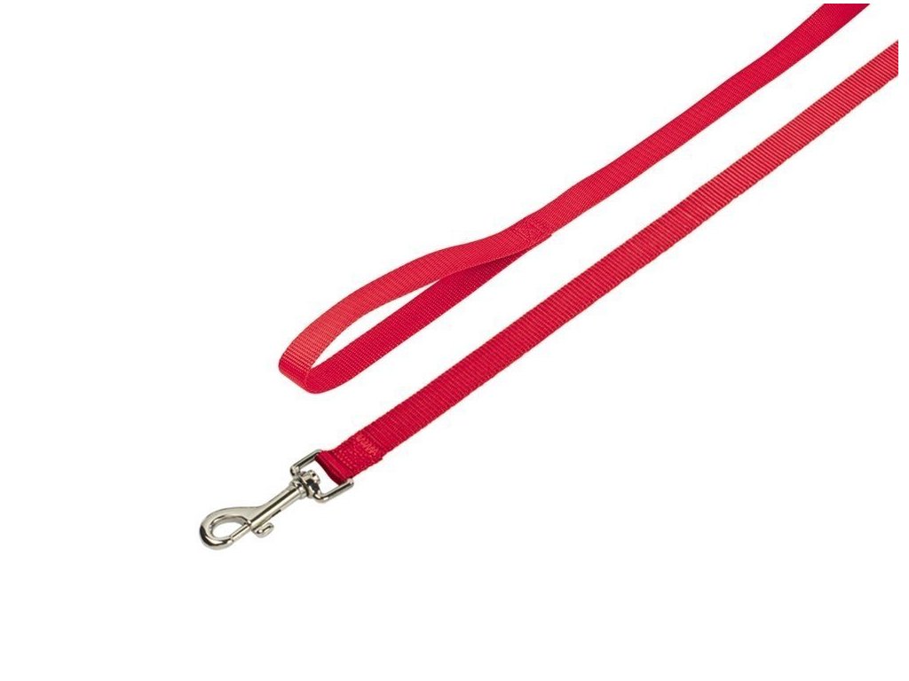 Klasické vodítko pre psov z kvalitného nylonu s dĺžkou 120cm Nobby Classic L-XL 120cm červená