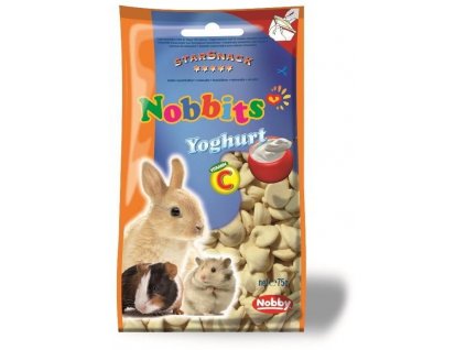Kvalitné maškrty pre králiky a ďalšie hlodavce s vitamínom C Nobby Starsnack Yoghurt 75g