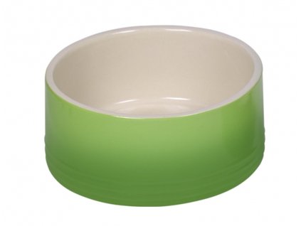 Keramická miska pre psy a mačky Nobby Gradient v zelenej farbe a objemom 1100ml