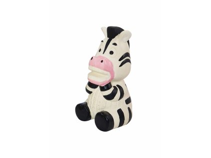 Kvalitná hračka z latexu pre psov s pískatkom Nobby zebra 14,5cm