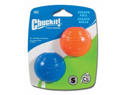 Odolná lopta z prírodnej gumy s perfektným odrazom pre psov Chuckit Strato Ball S 2ks