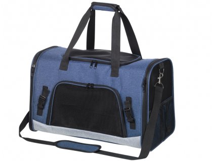 Prepravná taška pre malé psy a mačky do 8kg z mikrovlákna Nobby Nador L 55x31x34cm modrá