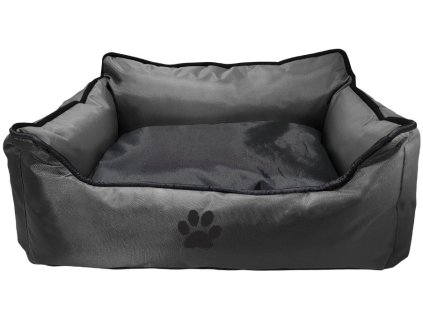 Pohodlný obdĺžnikový pelech Nobby Classic Reno pre psy z robustného nylonu 62x50x17cm čierna