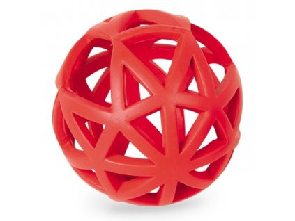 Klasická obľúbená hračka pre psy pevná dierovaná lopta z gumy Nobby Large o priemere 12,5cm