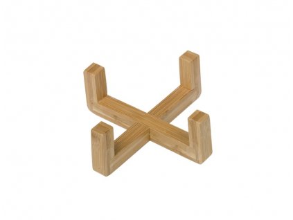 Protišmykový drevený držiak na misky pre psov a mačky Nobby Bamboo Ø12,5cm
