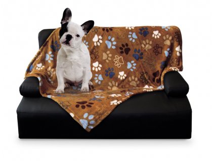Flísová deka pre psy Nobby Classic LISSI hnedá 100x150cm