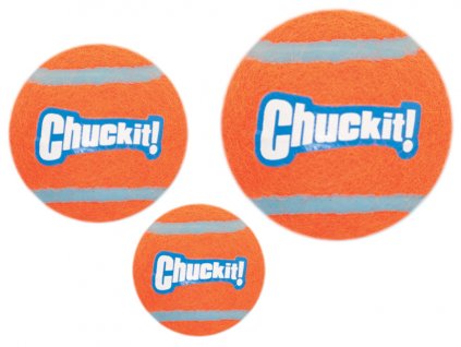 Klasická odolná loptička vhodná do hádzačov pre loptičky Chuckit Tennis Ball M 4ks