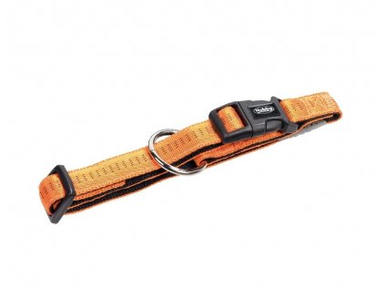 Nylonový obojok pre psa pre obvod krku 25-35cm Nobby Soft Grip XS-S v oranžovej farbe