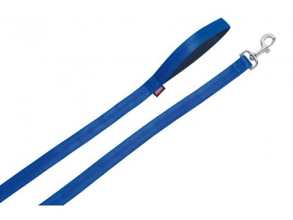 Vodidlo pre psa z dvojvrstvového nylonu s dĺžkou 120cm šírkou 15mm Nobby Soft Grip M-L modré