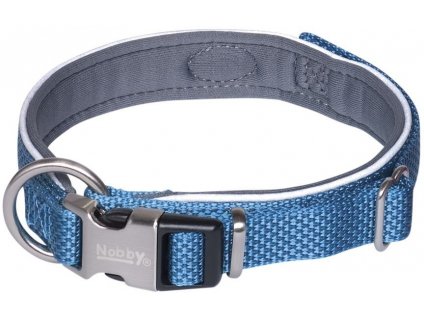 Elegantný obojok pre psy pre obvod krku 28-34 cm Nobby Classic Preno Royal XS v modrej farbe