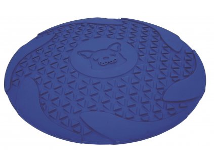 Lietajúci tanier pre psy na hádzanie a aportovanie z pevnej gumy Nobby Tanier Ø23cm modrá