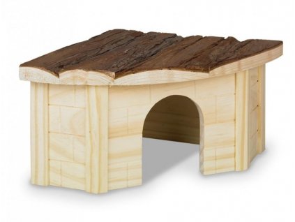 Drevený dom z jedľového dreva pre hlodavce vhodná pre nerušený odpočinok Nobby Gordi 30x30x16cm
