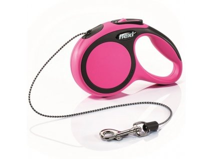 Kvalitné samonavíjacie vodítko pre psy do 20kg so šnúrkou Nobby Nw Comfort M v ružovej farbe