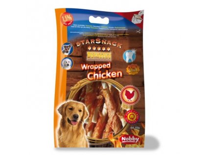 Pochúťka a odmena pre psov na čistenie zubov BBQ Wrapped Chicken 113g