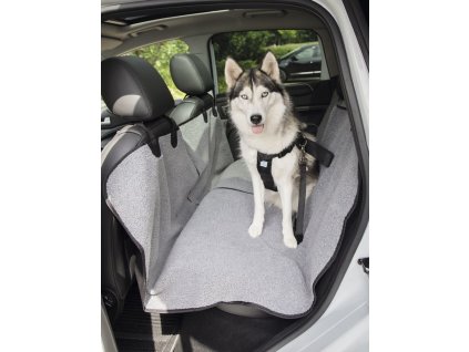 Kvalitná nepremokavá ochrana zadných sedadiel do auta pre psov Nobby 145x160cm čierna-sivá