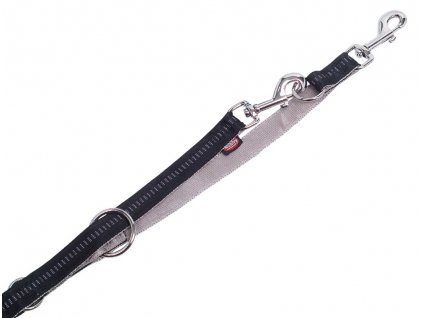 Prepínacie tréningové vodítko pre psa z nylonu s dĺžkou 2m šírkou 15mm Nobby Soft Grip S čierna