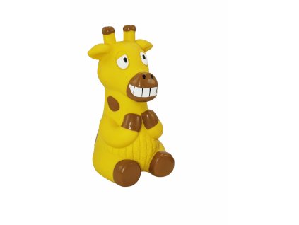 Kvalitná hračka z latexu pre psov s pískatkom Nobby žirafa 15cm