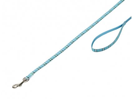Jednoduché textilné vodítko pre malé psy a šteniatka Nobby Tartan veľkosti XS 120cm modrá