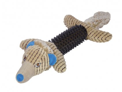 Plyšová hračka pre psov pískajúca Nobby Plyšový vlk TPR 57cm