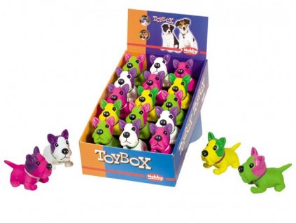 Kvalitné latexové hračky pre psy na dĺhú zábavu Nobby Psy v displayi o 16ks