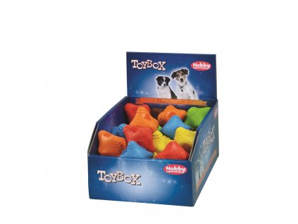Kvalitné latexové hračky pre psy na dĺhú zábavu Nobby Reflex v displayi o 24ks a priemere 8cm
