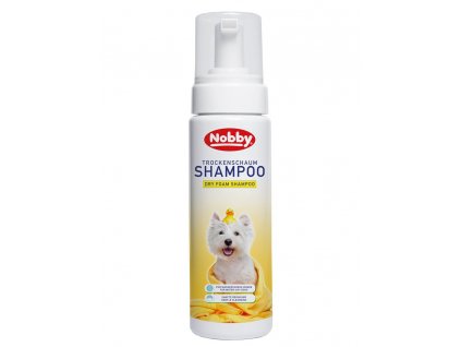 Suchý šampón pre psy a šteniatka nad 12 týždňov pre rýchle a jemné čistenie bez vody Nobby Dry Foam