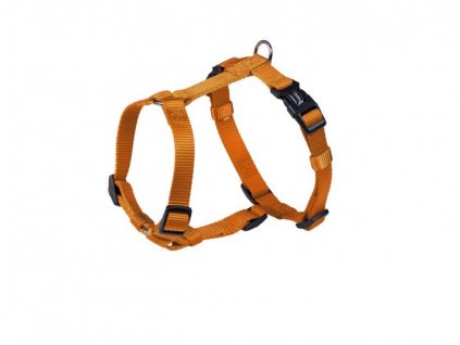 Jednovrstvový nylonový postroj pre psa s nastaviteľnou veľkosťou Nobby Classic XS-S oranžový