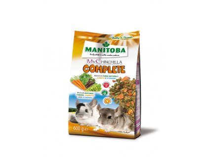 Kvalitné kompletné krmivo pre činčily Manitoba My Chinchilla Complete 600g
