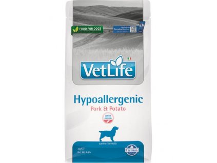 Kompletné monoproteínové krmivo pre psy s alergiou Farmina Vet Life Hypoallergenic Pork & Potato