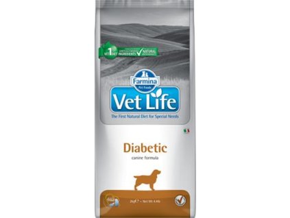 Veterinárna diéta pre psy s cukrovkou a na reguláciu telesnej hmotnosti Farmina Vet Life Diabetic