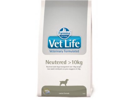 Kompletná diéta pre kastrovaných psov na reguláciu hmotnosti Farmina Vet Life Dog Neutered >10 kg
