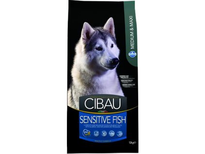 Farmina MO SP CIBAU adult medium & maxi, sensitive fish: Kompletné krmivo pre citlivé psy s rybou