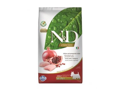 Farmina N&D PRIME Adult Mini: kuracie a granátové jablko bez obilnín pre malé dospelé psy