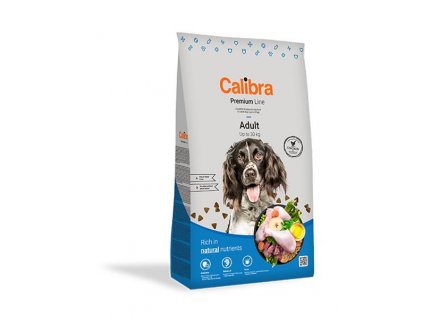 Calibra Dog Premium Adult: kvalitné krmivo pre psov do 30 kg s kuracím