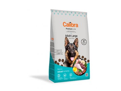 Calibra Dog Premium Adult Large: kvalitné krmivo pre veľké plemená psov s kuracím