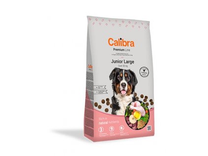 Calibra Dog Junior Large: Kvalitné krmivo s kuracím pre veľké šteňatá