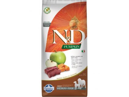 Farmina N&D: zverina s jablkom a tekvicou bez obilnín pre stredné a veľké dospelé psy