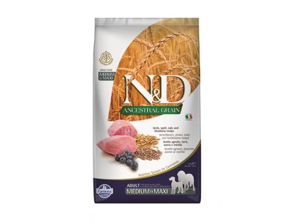 Farmina N&D AG: jahňa a čučoriedka pre šteňatá stredných a veľkých plemien psov