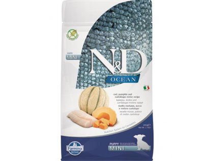 Farmina N&D OCEAN PUMPKIN: Bezobilné krmivo pre malé štenatá s treskou