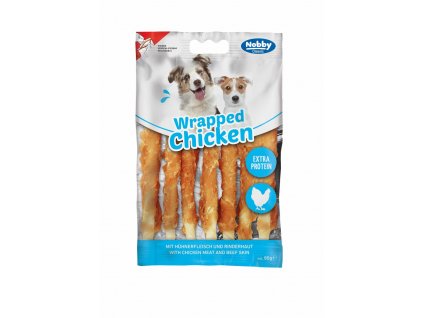 StarSnack Classic Wrapped Chicken 80 g: lákavá maškrta pre psy z kuracieho mäsa a hovädzej kože